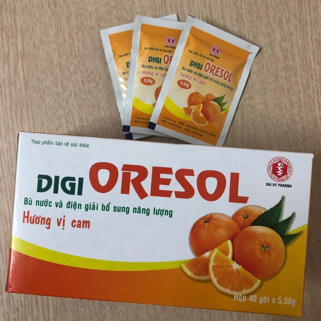 ORESOL (bù nước và điện giải)  vị cam bổ sung năng lượng