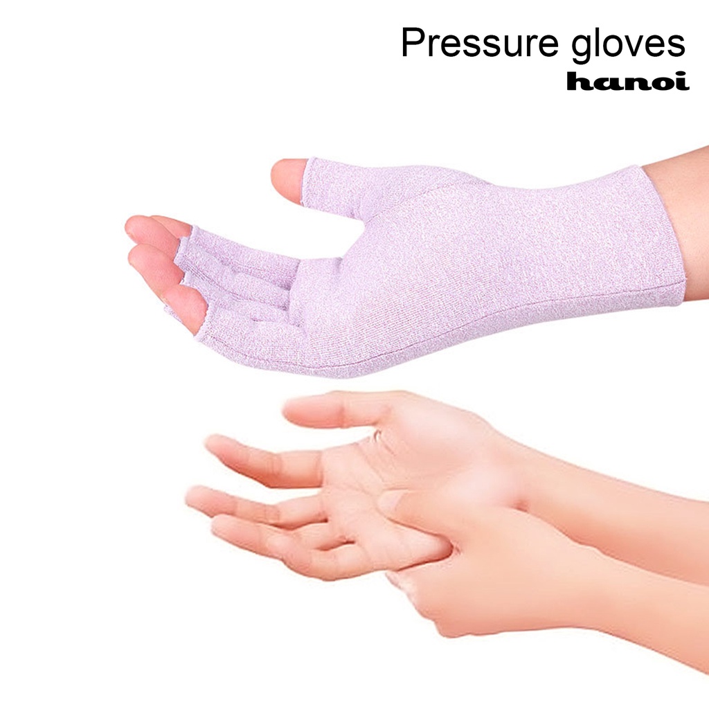 Set 2 găng tay hở ngón bằng vải cotton mềm thoáng khí phong cách thể thao cho nam nữ