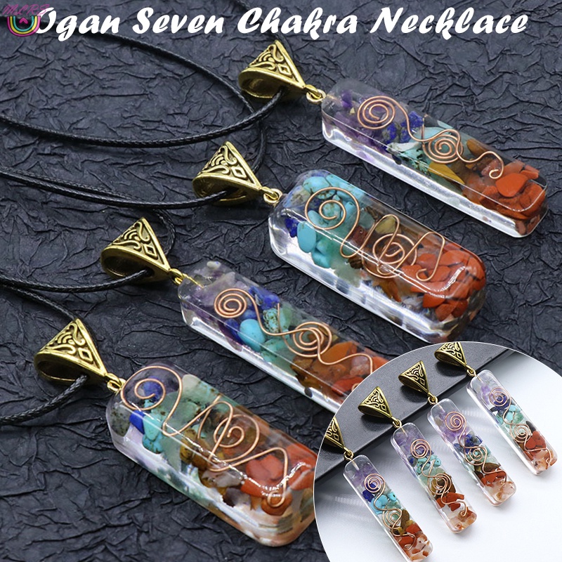 Vòng cổ 7 Đá Tự Nhiên Luân Xa Năng Lượng