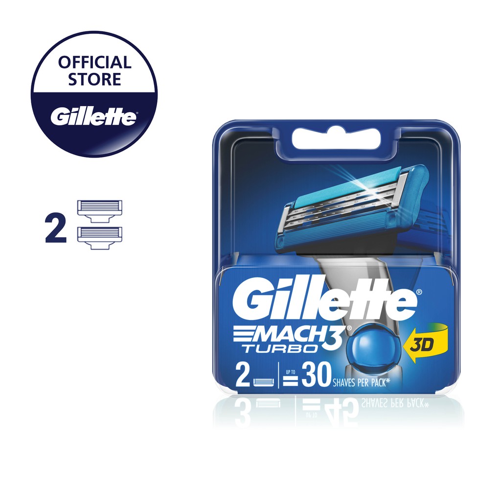 Lưỡi Gillette Mach 3 Turbo 2 Up Cao cấp (Mấu mới)