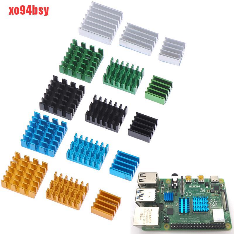 Bộ 3 Tản Nhiệt Hợp Kim Nhôm Cho Raspberry Pi 4b