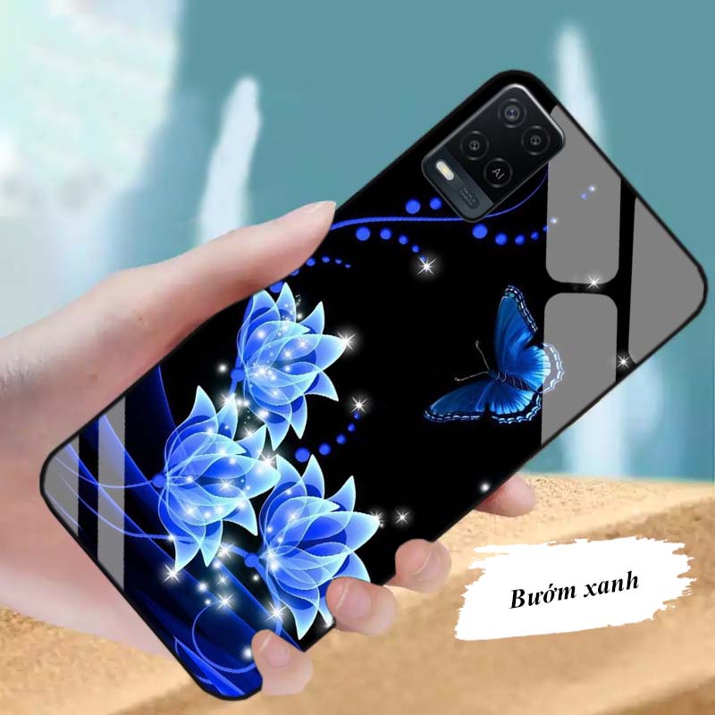 Ốp OPPO A54, A55, A74, A94 Lưng Kính Cường Lực Cao Cấp Mới Nhất