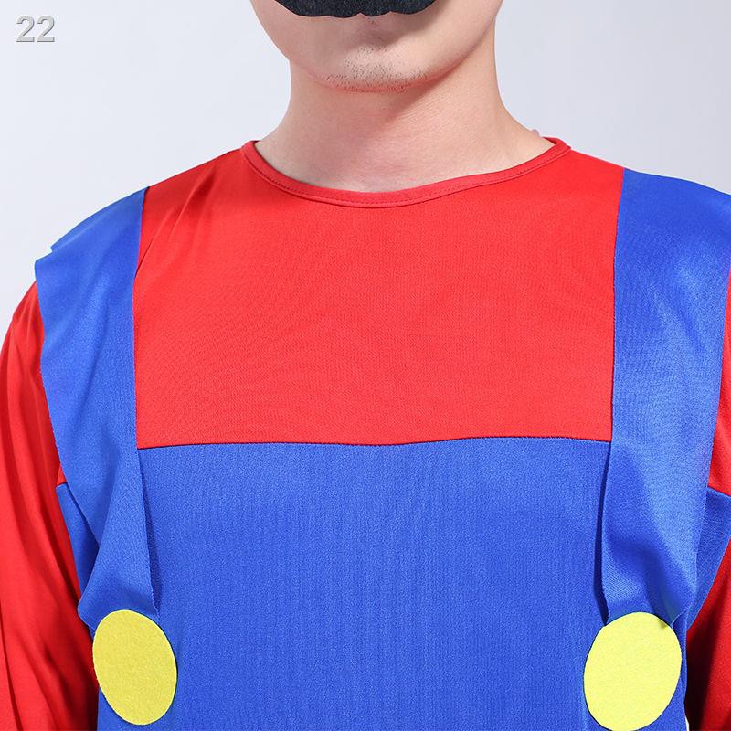 86Halloween hoạt hình búp bê cosplay trang phục quần áo cho trẻ em người lớn Mario Super biểu diễn