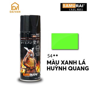 Chai sơn Samurai 54** màu xanh lá huỳnh quang
