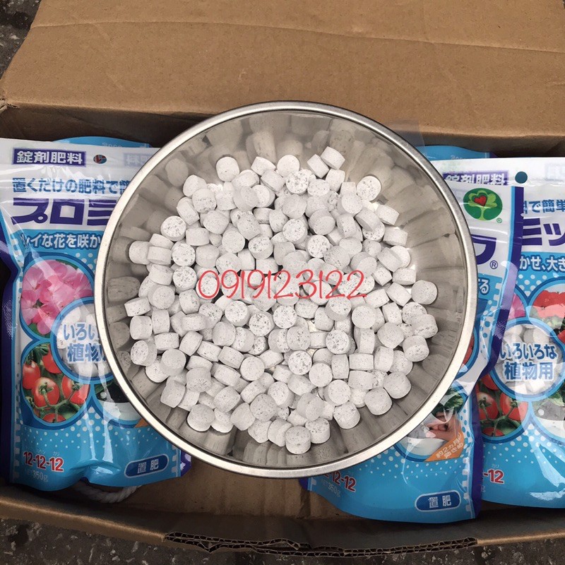 Phân bón HYPONeX NPK 12-12-12 gói nhỏ 20 viên, phân bón chuyên cho kiểng lá