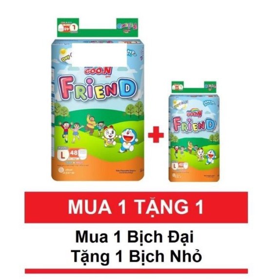 Tã quần Goon Friend M52,L48,Xl42,Xxl34(Tặng thêm miếng )