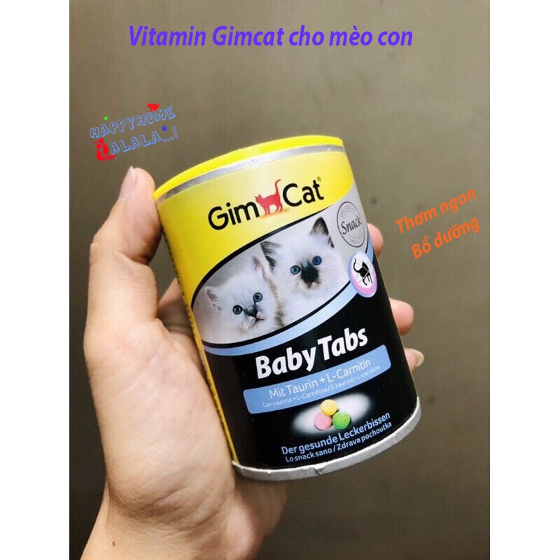 Gimcat Baby Tabs - Vitamin cho mèo con 240v / 85g siêu thơm ngon (nhập Đức)