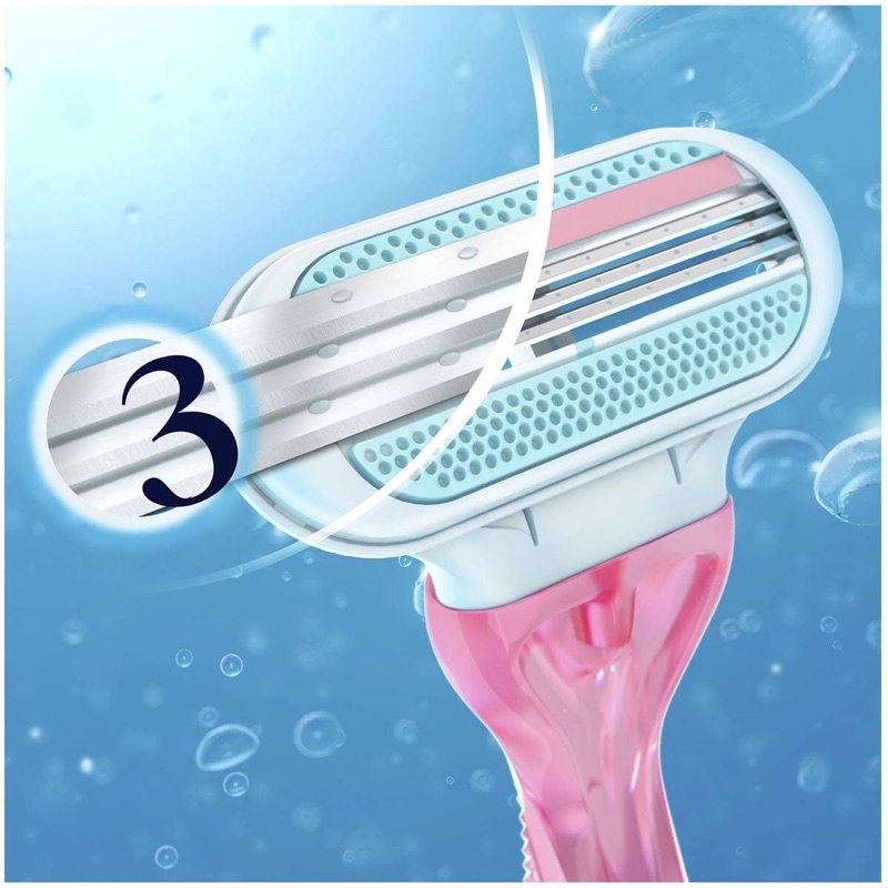 Set 3 dao cạo Gillette Venus Sensitive 3 lưỡi đầu lô hội.