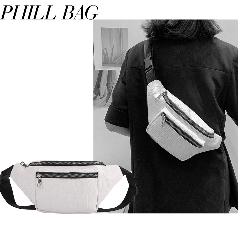 Túi xách unisex nam nữ/ 1992 s t u d i o/ PHILL BAG/ túi bao tử 2 ngăn