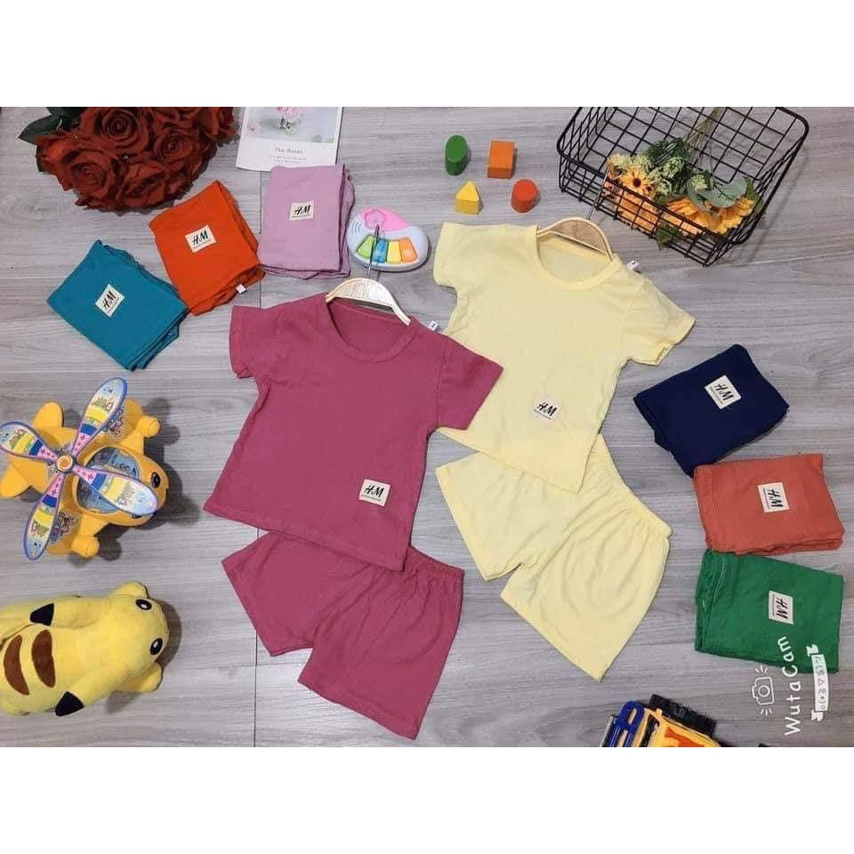 Bộ cộc tay cotton cho bé