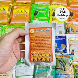Thuốc tắm chim phú vinh 10gr - bột tắm cho chim cảnh
