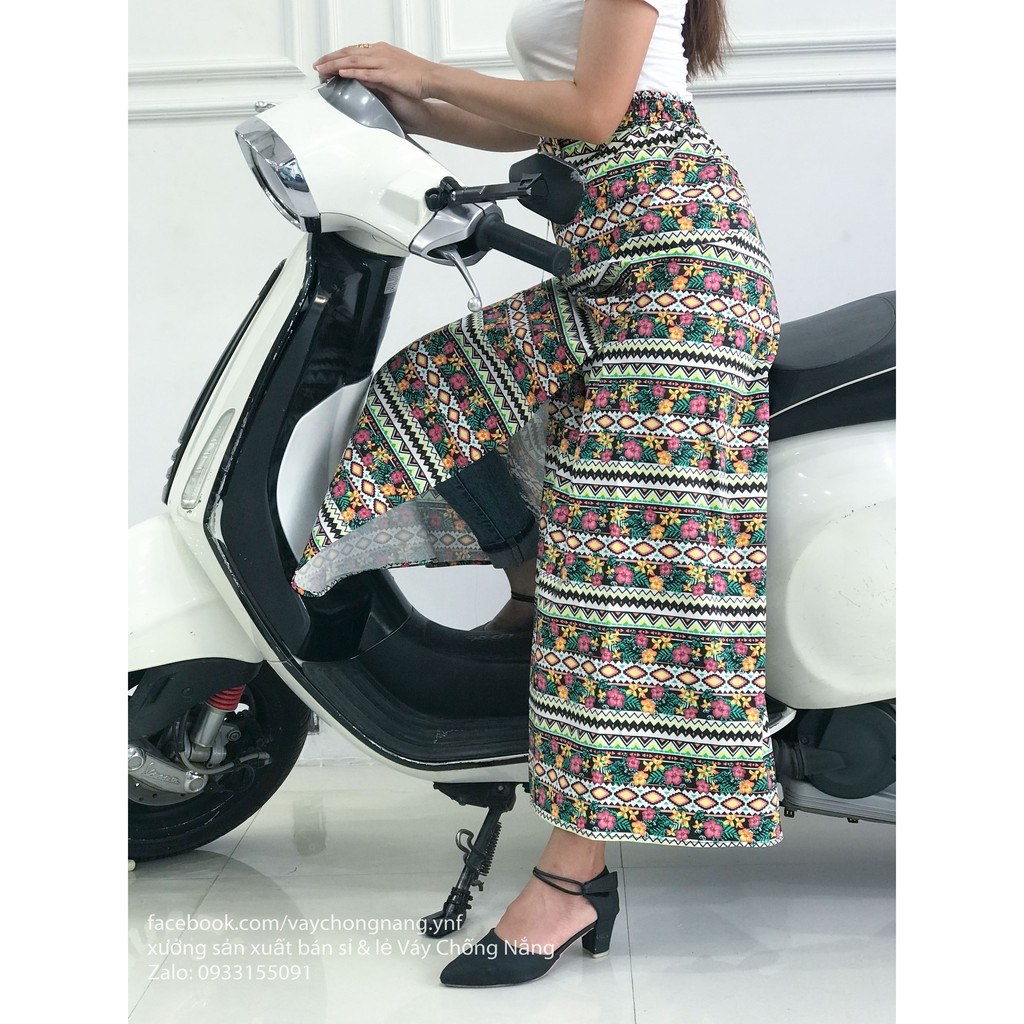 [được chọn mẫu] Váy chống nắng freeSize kaki bông xẻ tà | BigBuy360 - bigbuy360.vn