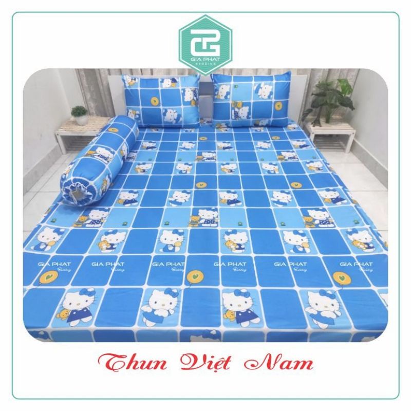 [ Link 3_ Hoạt hình ] Ga giường lẻ thun lạnh Việt Nam cao cấp ( không áo gối )