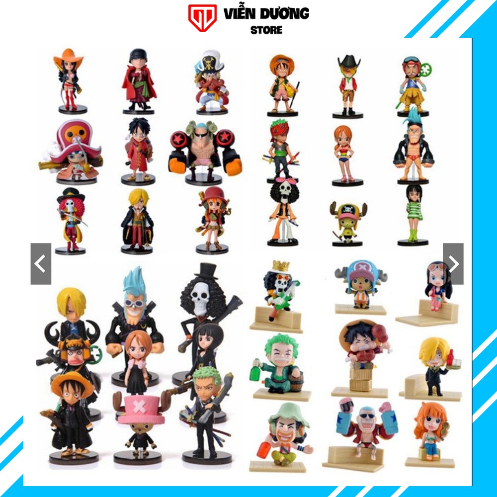 Mô Hình Nhân Vật One Piece Team Luffy Chibi ( Full Bô 9 Nhân Vật )