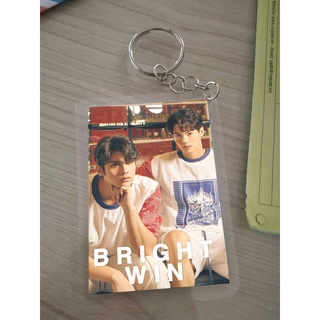 Móc khóa BRIGHTWIN (Bright Vachirawit/ Win Metawin) ép plastic THEO YÊU CẦU 2 MẶT