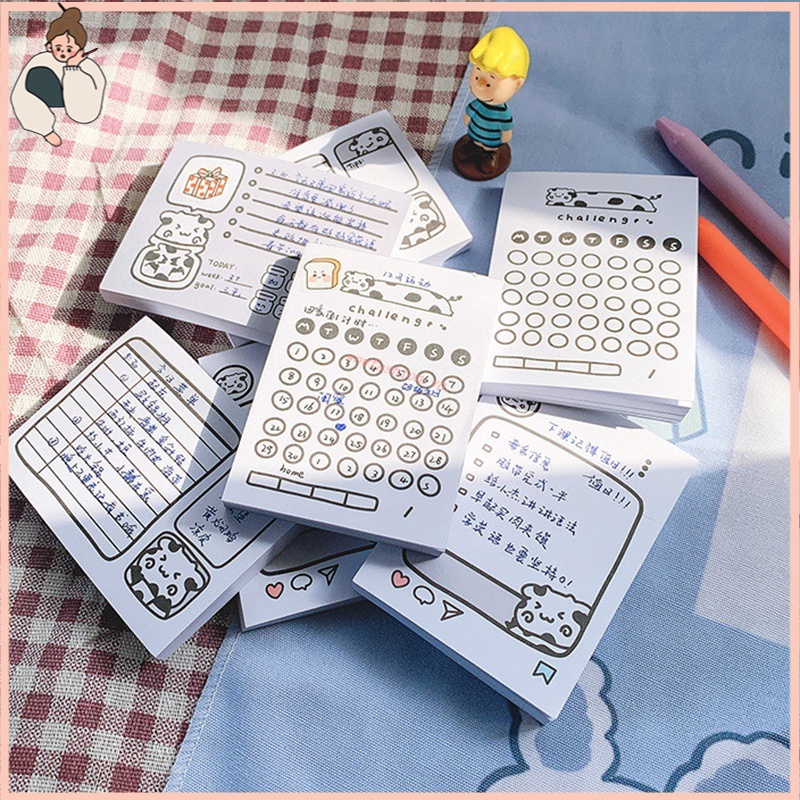 Set 70 miếng dán ghi chú thiết kế đáng yêu cho học sinh
