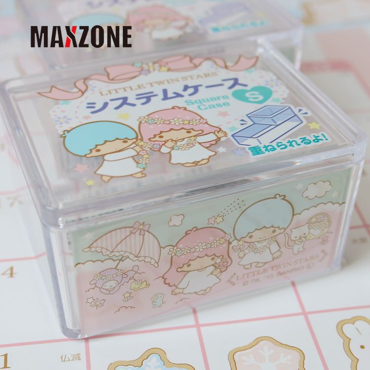 SANRIO Hộp Đựng Tăm Bông Hình Hoạt Hình Dễ Thương