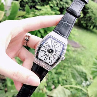 [Mã SKAMSALE8 giảm 10% đơn từ 200K] Đồng hồ nữ MobangTuo hàng chính hãng dây da mặt chữ nhật đính đá