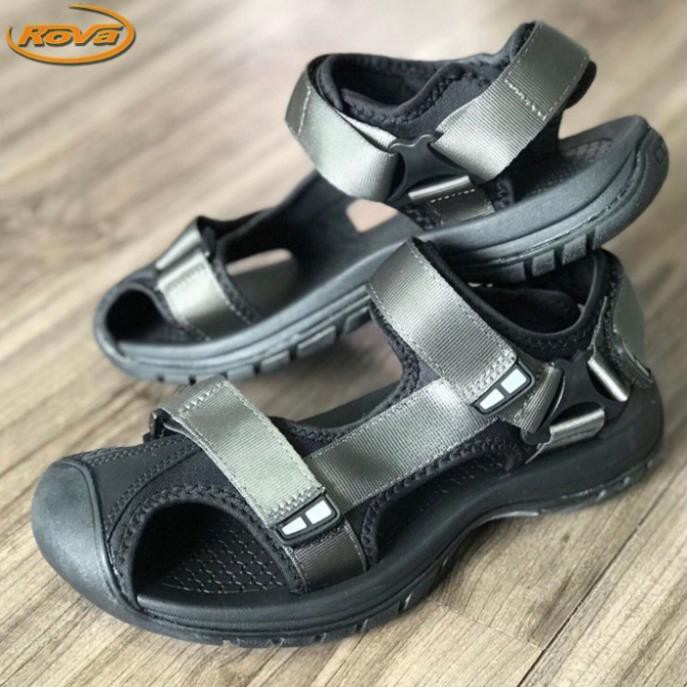 Sandal nam học sinh bít mũi quai dù đi phượt hiệu Rova RV25BB - MOL VN - BẢO HÀNH 12 THÁNG -ku7