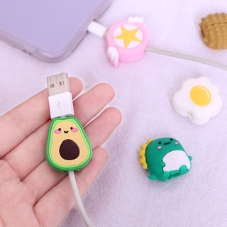 [Mẫu 2] Nút cao su chống gãy, chống đứt dây cable sạc, dây phone hình thú cute KNSTORE