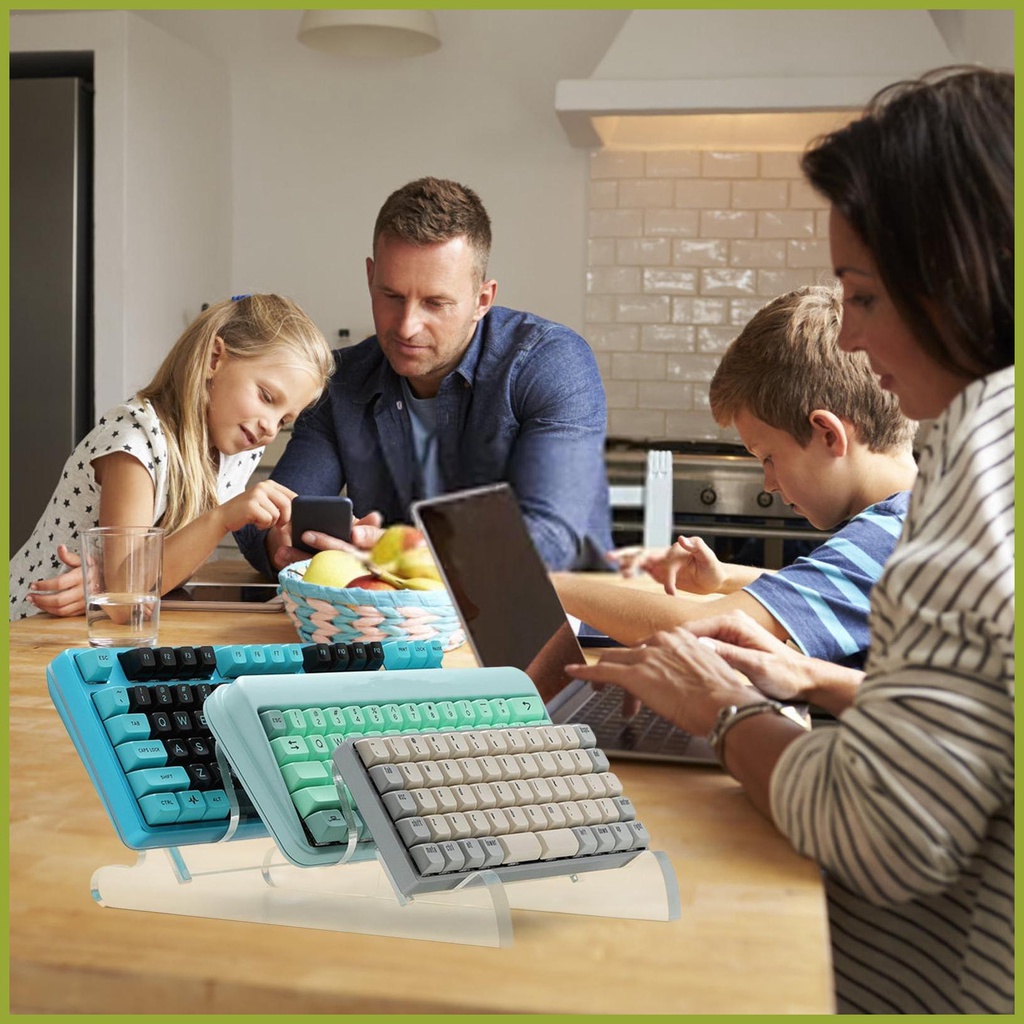 Kệ Trưng Bày Bàn Phím Máy Tính Bằng Acrylic Trong Suốt 3 Tầng Cho tamvn tamvn