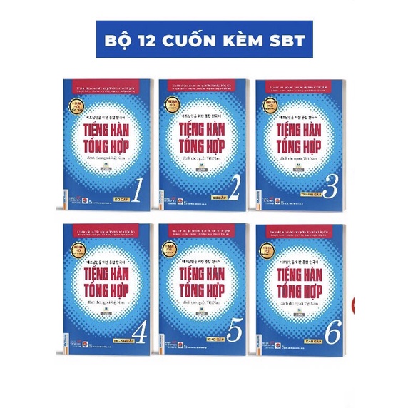 Sách Trọn Bộ Giáo Trình Tiếng Hàn Tổng Hợp Sơ Cấp 1