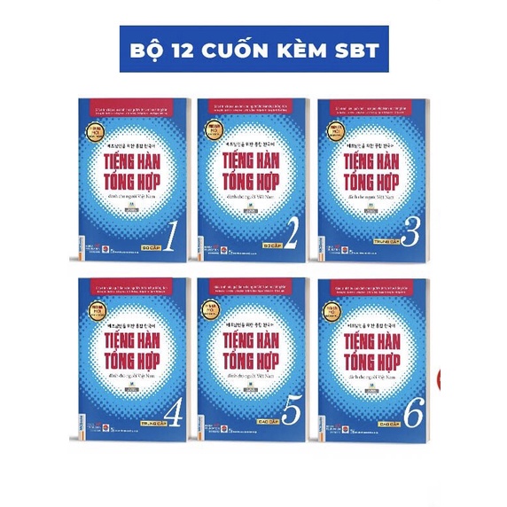 Sách Trọn Bộ Giáo Trình Tiếng Hàn Tổng Hợp Sơ Cấp 1 (SGK + SBT)