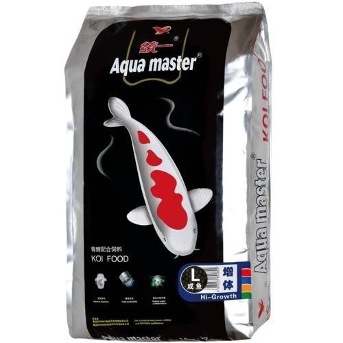 Cám Aquamaster thức ăn cao cấp cá koi 10KG ( Staple , growth , hi growth , Color Enhancer)kyanhkoifarm.com