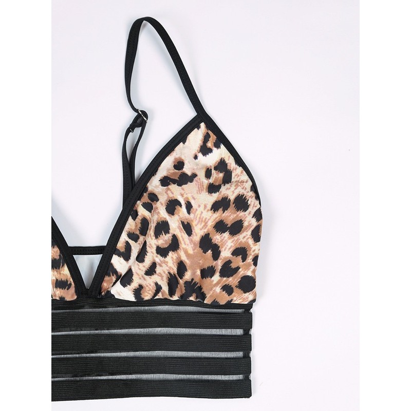 [BKN943] &lt;ÂU&gt; SET BIKINI BEO NÂU VIỀN ĐEN QUẦN ĐÙI (CẠP CAO)