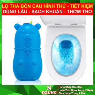Lọ Thả Bồn Cầu - Thả Bồn Cầu - Tẩy Toilet - Hình Con Lợn, Tẩy Trắng, Sạch Khuẩn, Thơm Tho, Dùng Lâu - NDZUNG