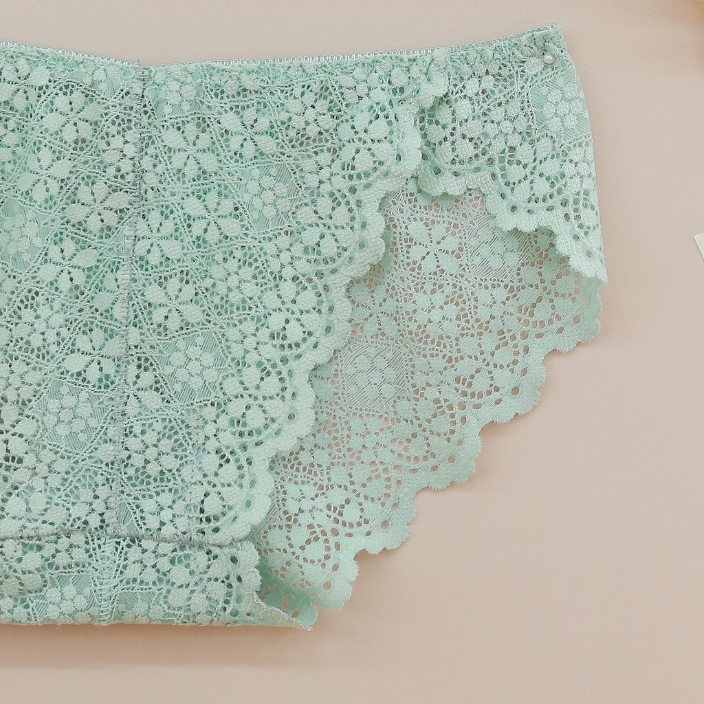 Quần lót ren nữ MOMOJAMA màu pastel dễ thương, thanh lịch (40-55kg) | BigBuy360 - bigbuy360.vn