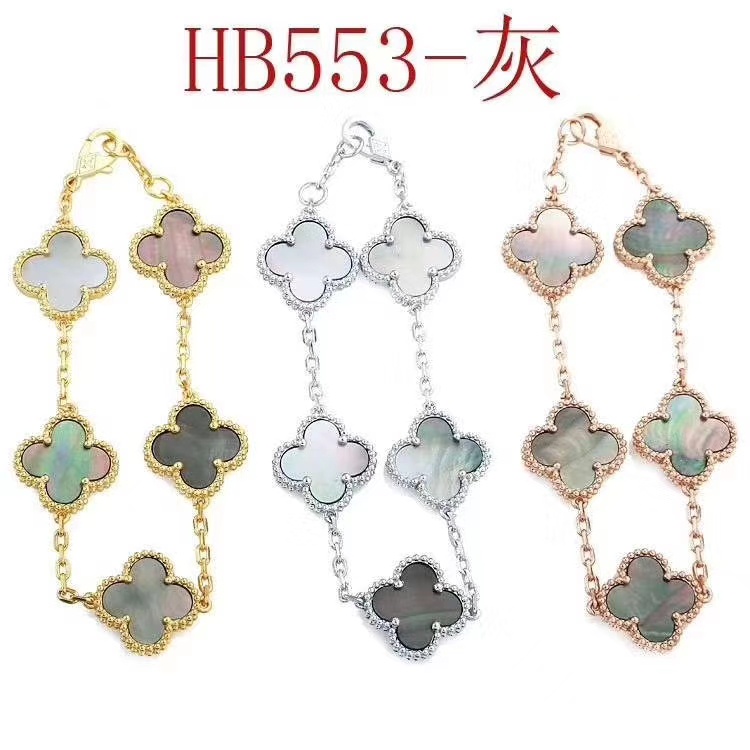 Vòng Tay Hình Cỏ Bốn Lá Đơn Giản Thời Trang Phong Cách Mới Cho Nữ