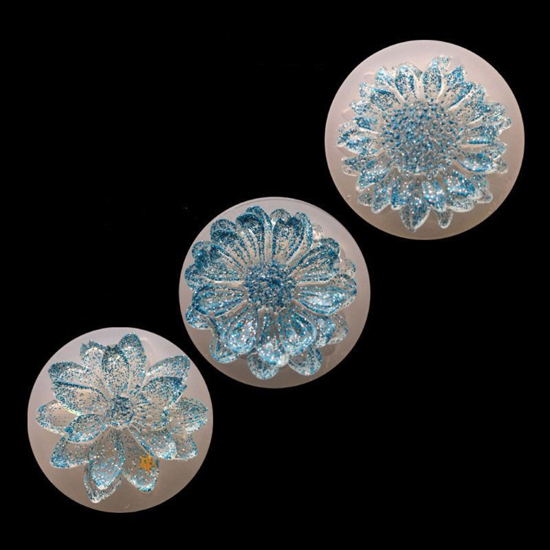 Set 4 Khuôn Silicon Làm Đồ Trang Sức Hình Hoa Hồng Độc Đáo Tiện Dụng