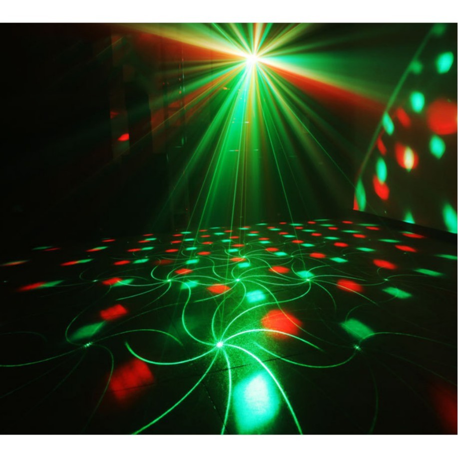 Đèn Laser ánh sáng laze cảm biến âm thanh cực nhạy - Sử dụng cho phòng Karaoke,Sân khấu (Có remote)