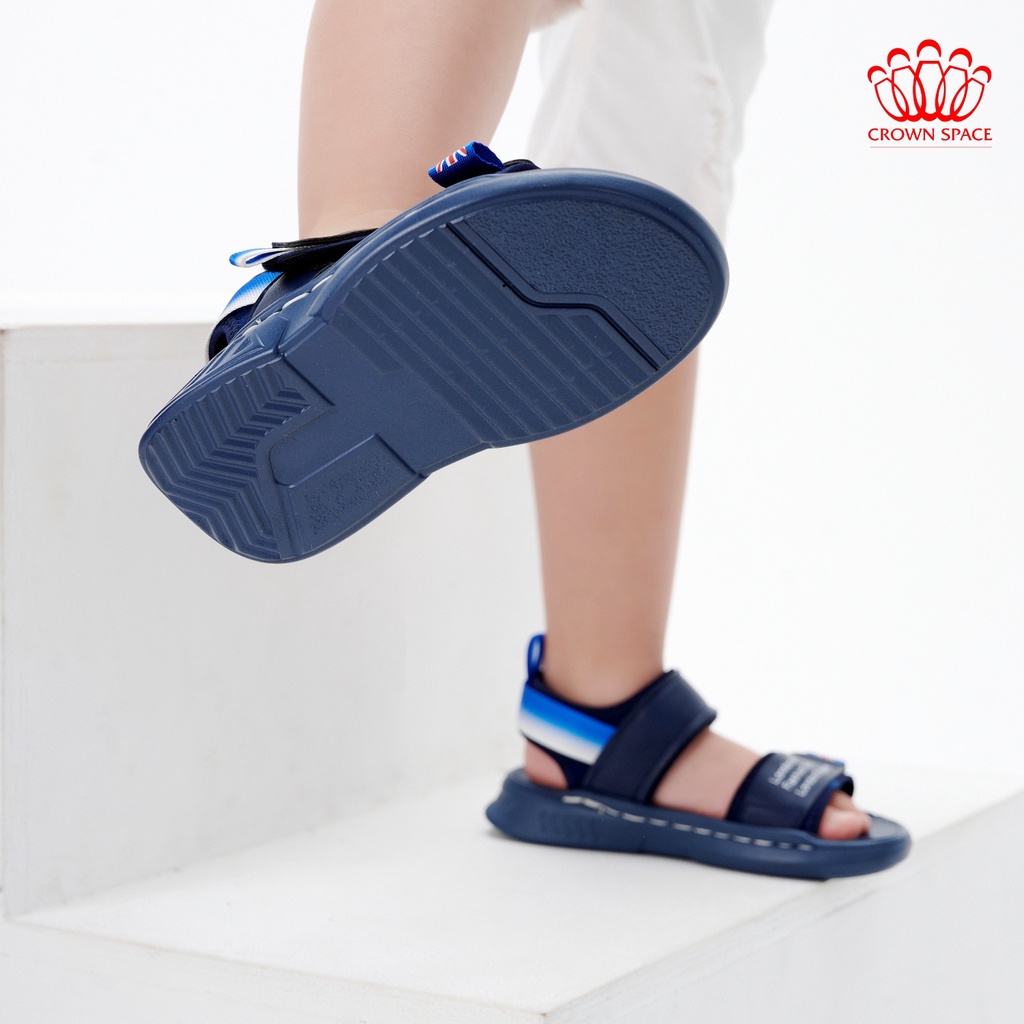 Giày Sandal cho bé trai Crown Space CRUK651 Size 32-37, Dép Quai Hậu Cho Bé Thiết Kế Chuẩn Y Khoa