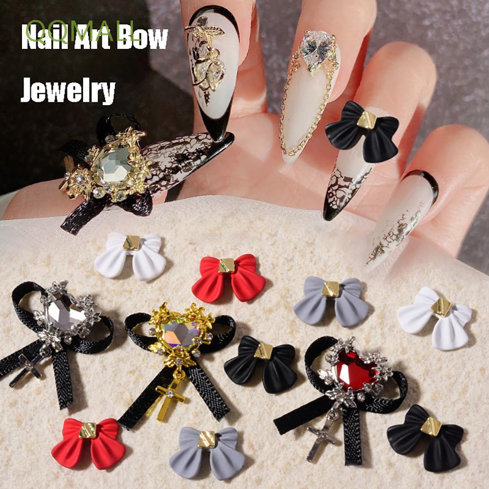 Phụ Kiện Hình Nơ 3D Dùng Để Trang Trí Móng Tay