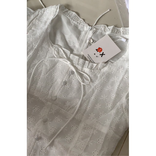 [ORDER] Đầm tiểu thư cổ vuông_ đầm body trắng dự tiệc sang trọng | BigBuy360 - bigbuy360.vn