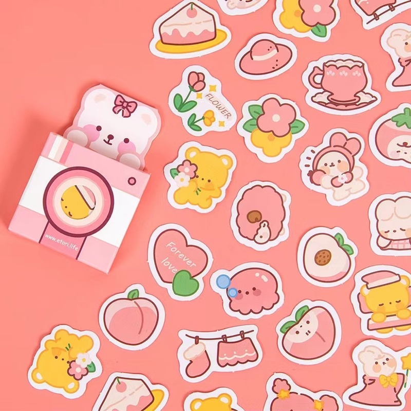 Mhamm 40 Miếng Dán Hoạt Hình Vui Nhộn