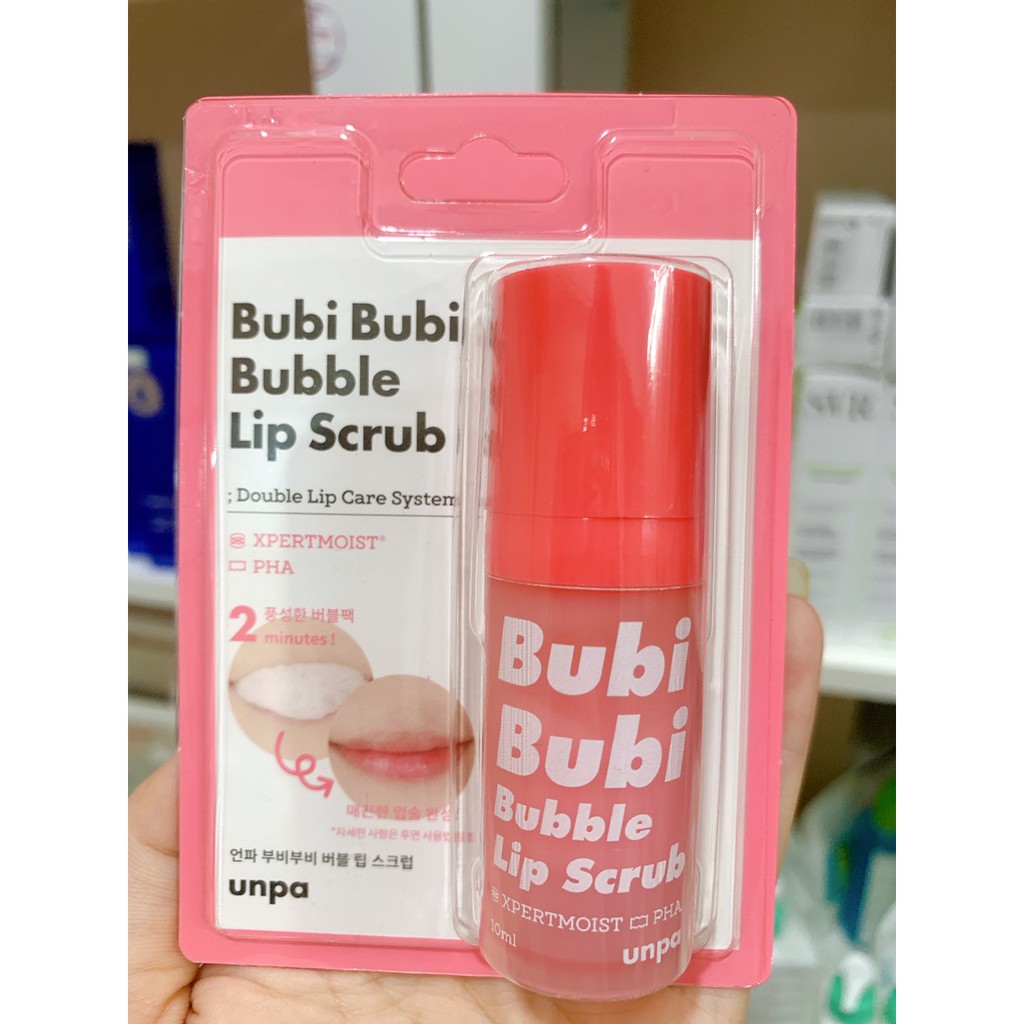 Tẩy da chết môi sủi bọt Bubi Lip -12ml