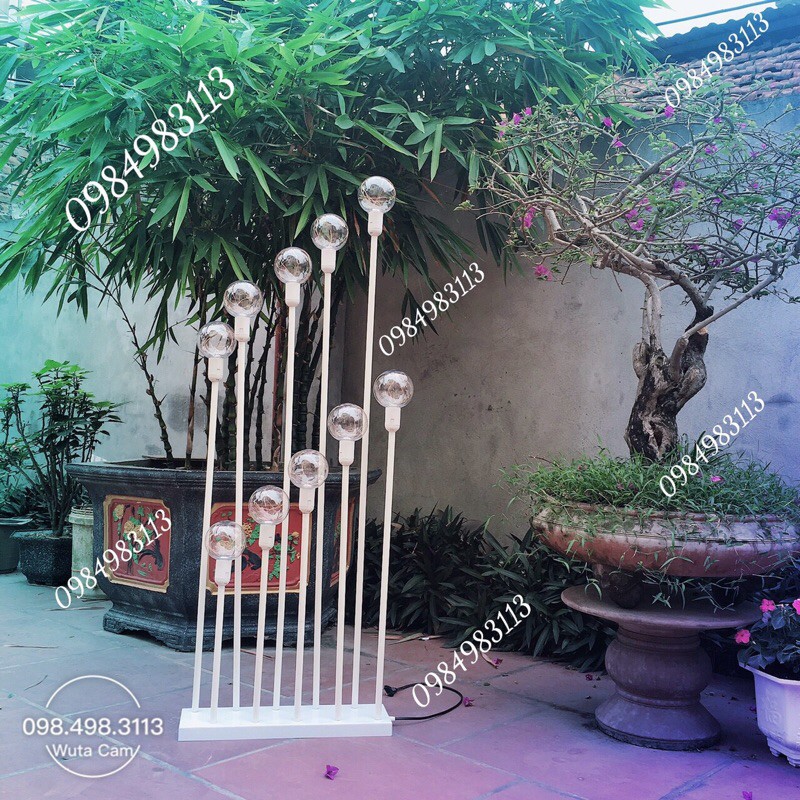 Đèn dẫn lối ống thẳng 10 chân trang trí. ( giá 1 đế)