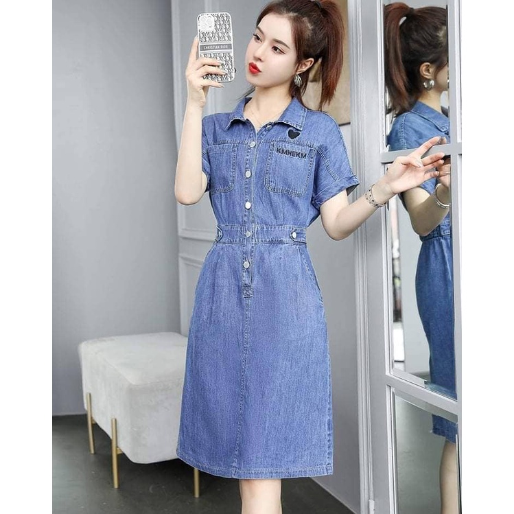 VÁY JEANS NỮ DÁNG BASIC DỄ MẶC ĐI CHƠI- ĐI LÀM- Ở NHÀ THOẢI MÁI CỰC HOT