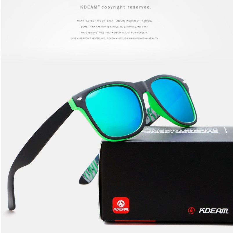 Kính Mát Nam Nữ KDEAM Thời Trang Phân Cực Gọng Vuông Chống UV400 Tròng Đổi Màu | BigBuy360 - bigbuy360.vn