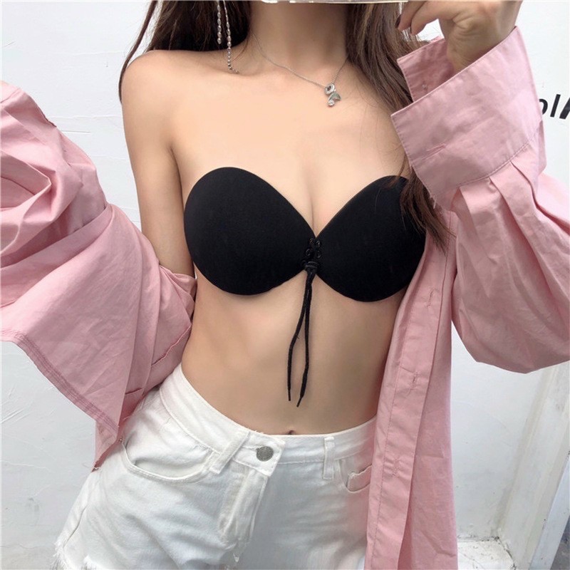 Bra DÁN CÓ DÂY RÚT và CÀI TRƯỚC HÌNH BÀN TAY NÂNG NGỰC