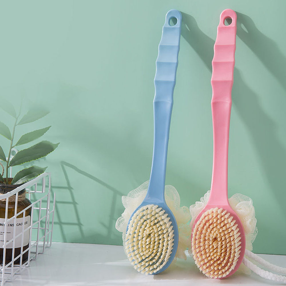 [Hàng mới về] Bàn chải tắm mát xa cơ thể bằng nhựa đa năng không gây đau nhiều màu sắc tùy chọn