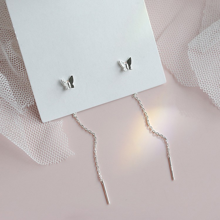 BÔNG TAI BẠC HÌNH BƯỚM - MELY B31
