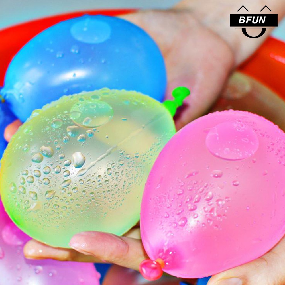 Bộ 111 Bong Bóng Nước Chùm HAPPY Baby Balloons LOẠI TỐT - Bong Bóng Nước CÓ VÒI NỐI Bơm Nhanh