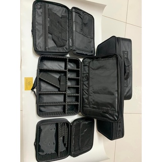 Cốp vải đen đựng dụng cụ phun xăm, trang điểm, nail