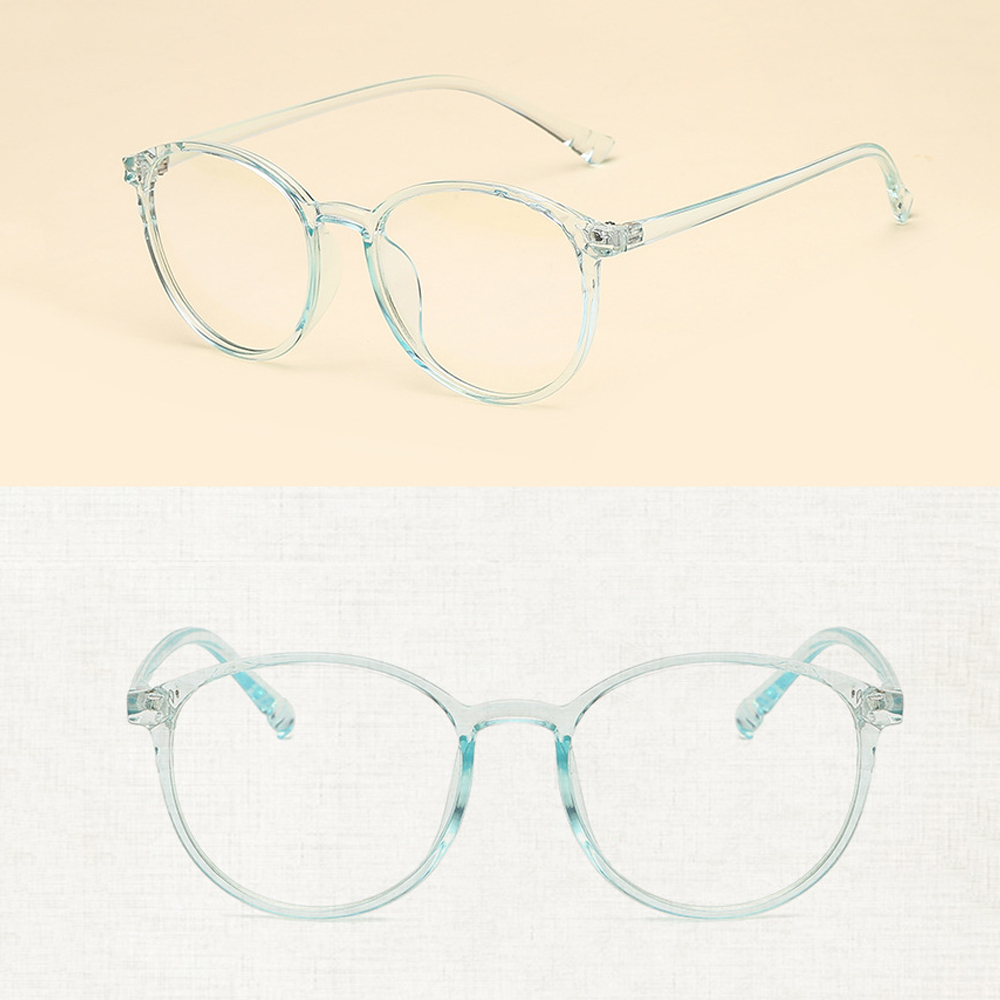 Mắt kính gọng tròn trong suốt siêu nhẹ với tròng có độ nét cao giảm mỏi mắt