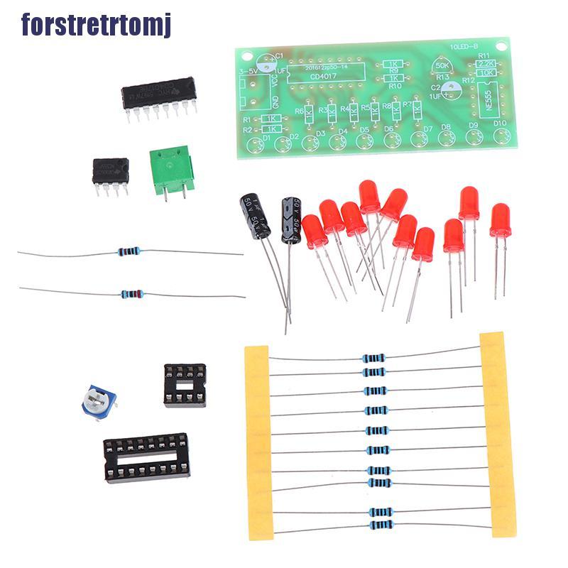 Bảng Mạch Đèn Led Tự Làm Ne555 + Cd4017 Pcb