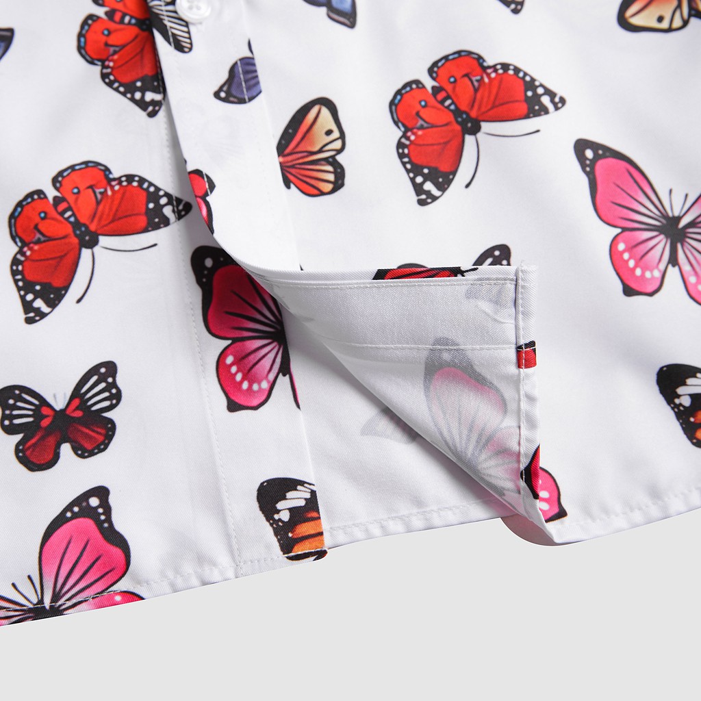 Áo sơ mi nam họa tiết tay ngắn Butterfly Shirt ASM200 ZUMAN chất lụa vân chéo, thoáng mát, không bị rút vải | BigBuy360 - bigbuy360.vn